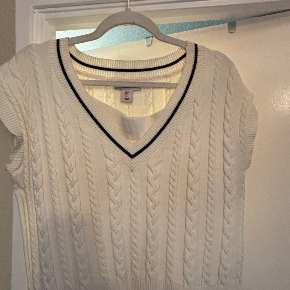 Sincerely Jules Cream Cable Knit Skirt Set L/XL